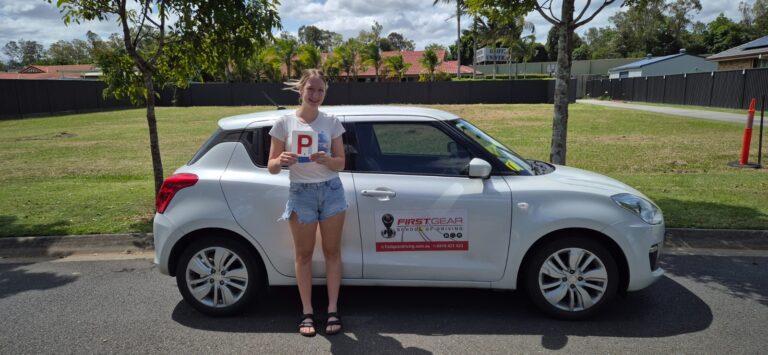 Abigail T celebrating passing their driving test