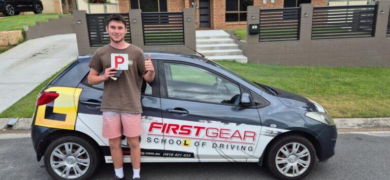 Ethan-W celebrating passing their driving test