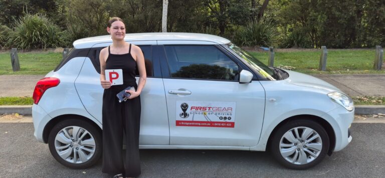 Jade M celebrating passing their driving test