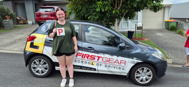 Jayde O celebrating passing their driving test